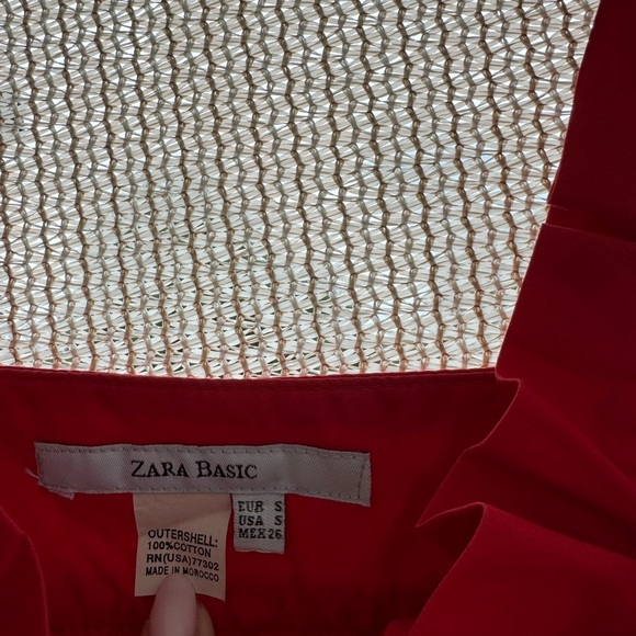 Zara Basics  100% cotton Red Tank Top - Picture 2 of 3